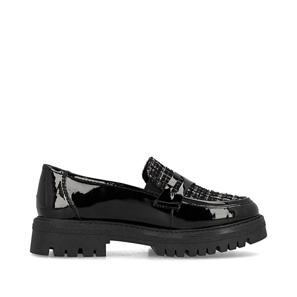 Mocassin plateforme verni Rieker - 47550-00