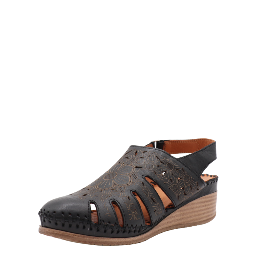 Chaussure Jill – Cuir Gravé & Perforé