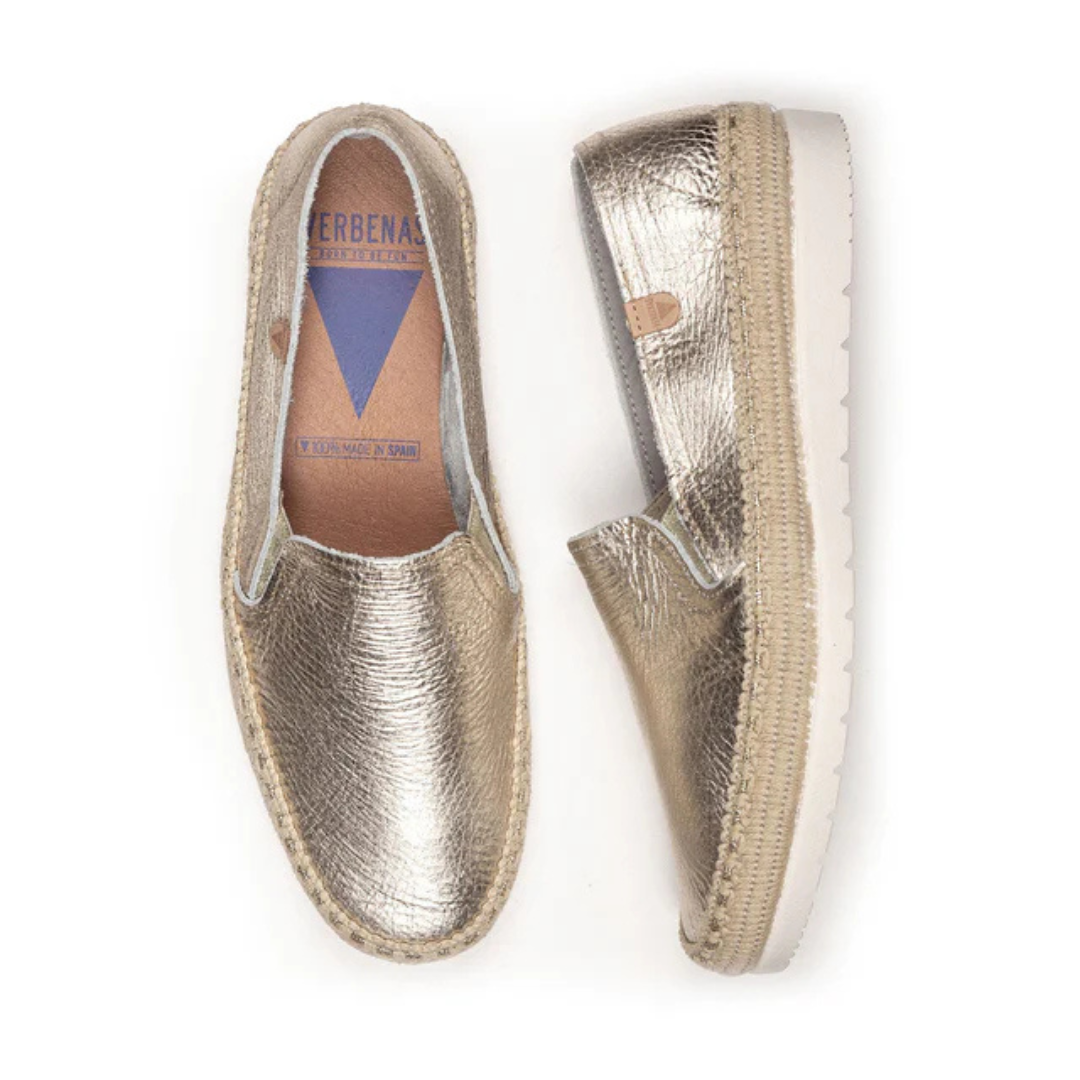 Nuria – L’espadrille chic en cuir nappa